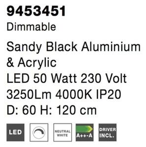 Závěsné LED svítidlo NOVA LUCE RANDO THIN 50W 4000K 9453451 stmívatelné Triac