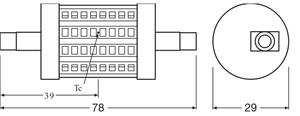 LED Žárovka R7s/7,3W/230V 2700K 78 mm - Osram