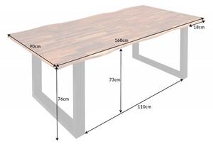 Jídelní stůl Genesis hnědý 160cm Akát 35mm