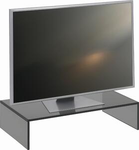TV NÁSTAVEC, sklo, šedá Xora - TV příslušenství