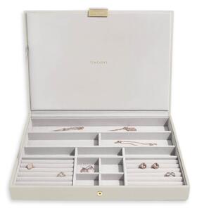 Stackers, Box na šperky Oatmeal Supersize Jewellery Box Lid | krémová 75619
