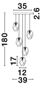 Závěsné svítidlo NOVA LUCE ICE G9 9160235 bez žárovky