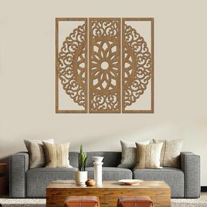 Dřevo života | Dřevěná mandala na zeď OHEŇ | Barva: Černá | Rozměry (cm): 70x65