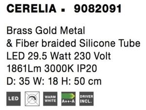 Nástěnné LED svítidlo NOVA LUCE CERELIA 29,5W 3000K 9082091