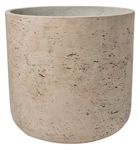 Pottery Pots Venkovní květináč kulatý Charlie XL, Grey Washed (barva šedobéžová), kolekce Rough, materiál Fiberclay, průměr 32 cm x v 31 cm, objem cca 20 l