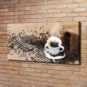Foto obraz na plátně Káva a zrnka kávy oc-45865517