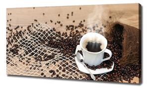 Foto obraz na plátně Káva a zrnka kávy oc-45865517