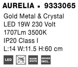 Nástěnné LED svítidlo NOVA LUCE AURELIA 19W 3500K 9333065