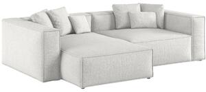 -25 % Dny MOMENTI– Cosmopolitan Design Světle šedá žinylková rohová pohovka Aveiro 254 cm, levá