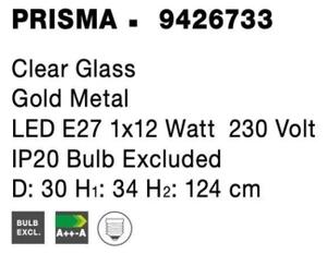 Závěsné svítidlo NOVA LUCE PRISMA Ε27 9426733 bez žárovky