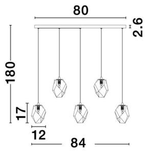 Závěsné svítidlo NOVA LUCE ICE G9 9260235 bez žárovky