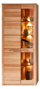 VITRÍNA, jádrový buk, jádrový buk, 85/203/40 cm Carryhome - Kredence a vitríny