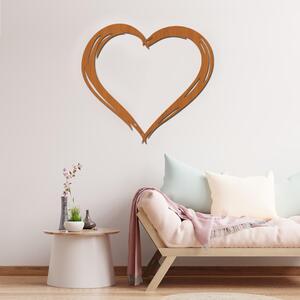Dřevo života | Dřevěná dekorace srdce INK | Barva: Třešeň | Rozměry (cm): 20x18