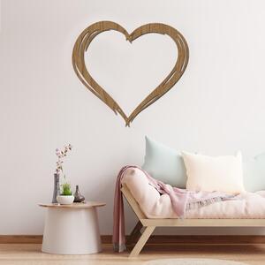 Dřevo života | Dřevěná dekorace srdce INK | Barva: Buk | Rozměry (cm): 20x18