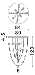 Závěsné LED svítidlo NOVA LUCE ALCINOE 102W 3000K 9511019 stmívatelné Triac