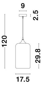 Závěsné svítidlo NOVA LUCE SAVAZ E27 9726481 bez žárovky