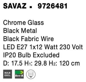 Závěsné svítidlo NOVA LUCE SAVAZ E27 9726481 bez žárovky