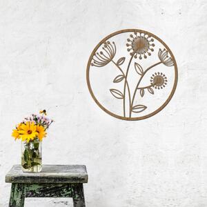 Dřevo života | Dřevěná dekorace na zeď PAMPELIŠKA | Rozměry (cm): 40 | Barva: Bílá