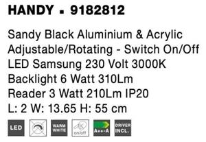Nástěnné LED svítidlo NOVA LUCE HANDY 9W 3000K 9182812