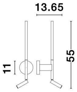 Nástěnné LED svítidlo NOVA LUCE HANDY 9W 3000K 9182811