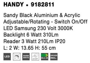 Nástěnné LED svítidlo NOVA LUCE HANDY 9W 3000K 9182811