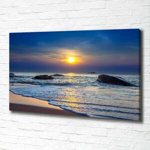 Foto obraz na plátně Západ slunce moře oc-47734929