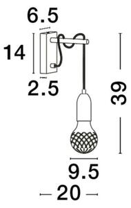 Nástěnné svítidlo NOVA LUCE VEDA G9 9536411 bez žárovky
