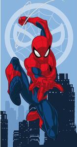 Červeno-modrá bavlněná dětská osuška 70x140 cm Spider-man "Jump" – Jerry Fabrics