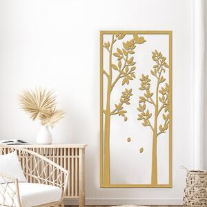 Dřevo života | Dřevěná dekorace strom LONG | Rozměry (cm): 18x40 | Barva: Bílá