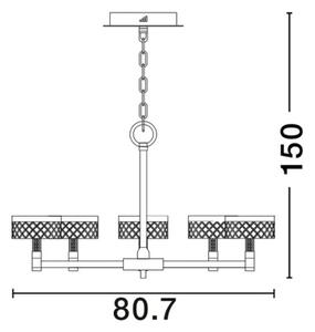 Závěsné LED svítidlo NOVA LUCE BION 48W 3000K 9186945