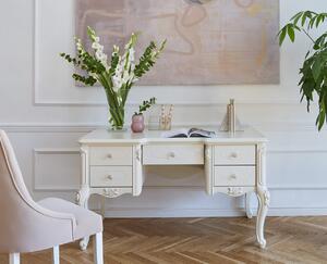Psací stůl Paris, s 5 zásuvkami, 140x80, ecru