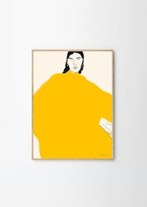 The Poster Club Plakát Yellow Dress by Rosie McGuinness 30x40 cm