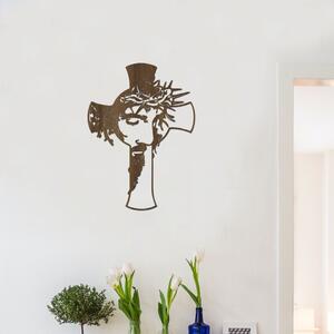 Dřevo života | Dřevěný kříž s ježíšem na zeď | Rozměry (cm): 20x27 | Barva: Javor