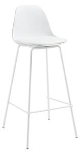 Bílá barová židle (výška sedáku 65 cm) Brighter – Kave Home