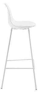 Bílá barová židle (výška sedáku 65 cm) Brighter – Kave Home 6