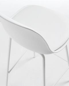 Bílá barová židle (výška sedáku 65 cm) Brighter – Kave Home 4
