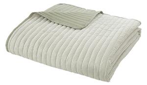 Zelený prošívaný přehoz 220x230 cm Stripe – Catherine Lansfield