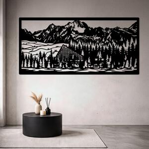 DUBLEZ | Panoramatický dřevěný obraz Tatry - Štrbské pleso | Obraz