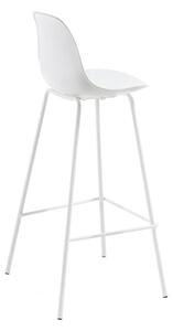 Bílá barová židle (výška sedáku 65 cm) Brighter – Kave Home 5