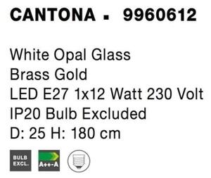 Závěsné svítidlo NOVA LUCE CANTONA G9 9960612 bez žárovky