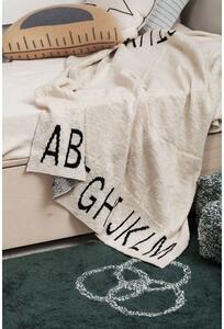Bavlněná deka/ přikrývka ABC Natural - Black