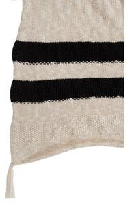 Bavlněná deka/ přikrývka Stripes Natural - Black