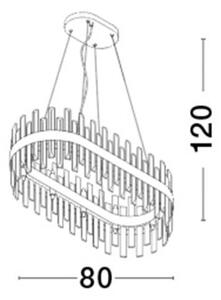 Závěsné svítidlo NOVA LUCE CROWN G9 9695217 bez žárovky