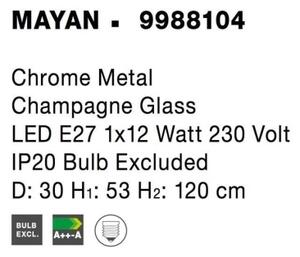 Závěsné svítidlo NOVA LUCE MAYAN E27 9988104 bez žárovky