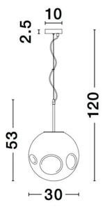 Závěsné svítidlo NOVA LUCE MAYAN E27 9988104 bez žárovky