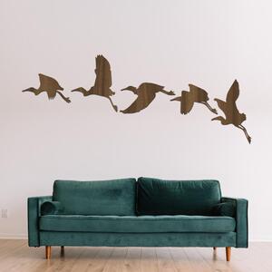 Dřevo života | Dřevěná dekorace létajících Labutí | Rozměry (cm): Menší | Barva: Černá