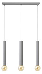 Helam Lustr na lanku TUBA 3xE27/60W/230V šedá HE1327
