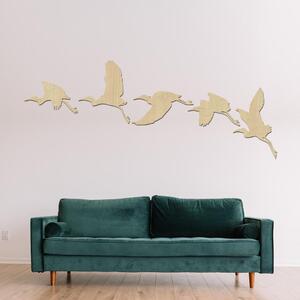 Dřevo života | Dřevěná dekorace létajících Labutí | Rozměry (cm): Menší | Barva: Bílá
