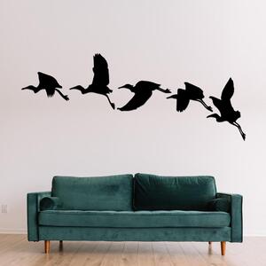 Dřevo života | Dřevěná dekorace létajících Labutí | Rozměry (cm): Menší | Barva: Černá