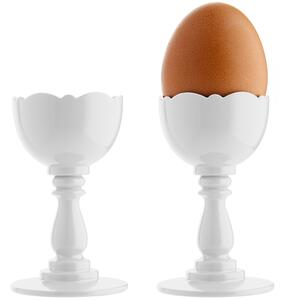 Alessi designové plastové držáky na vajíčka se lžičkou Dressed